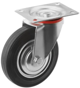 SC 63 - Промышленное колесо 160 мм (площадка, поворотн., черн. рез., роликоподш.)