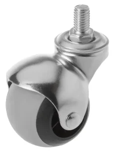 SCmt 25 - Мебельное колесо-шар 50 мм (болт М10, серая резина)