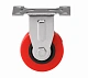 FCpv 25 - Мебел. красное колесо 50 мм (непов., площ., поливинилхлорид, полипропил. обод, скольж.)
